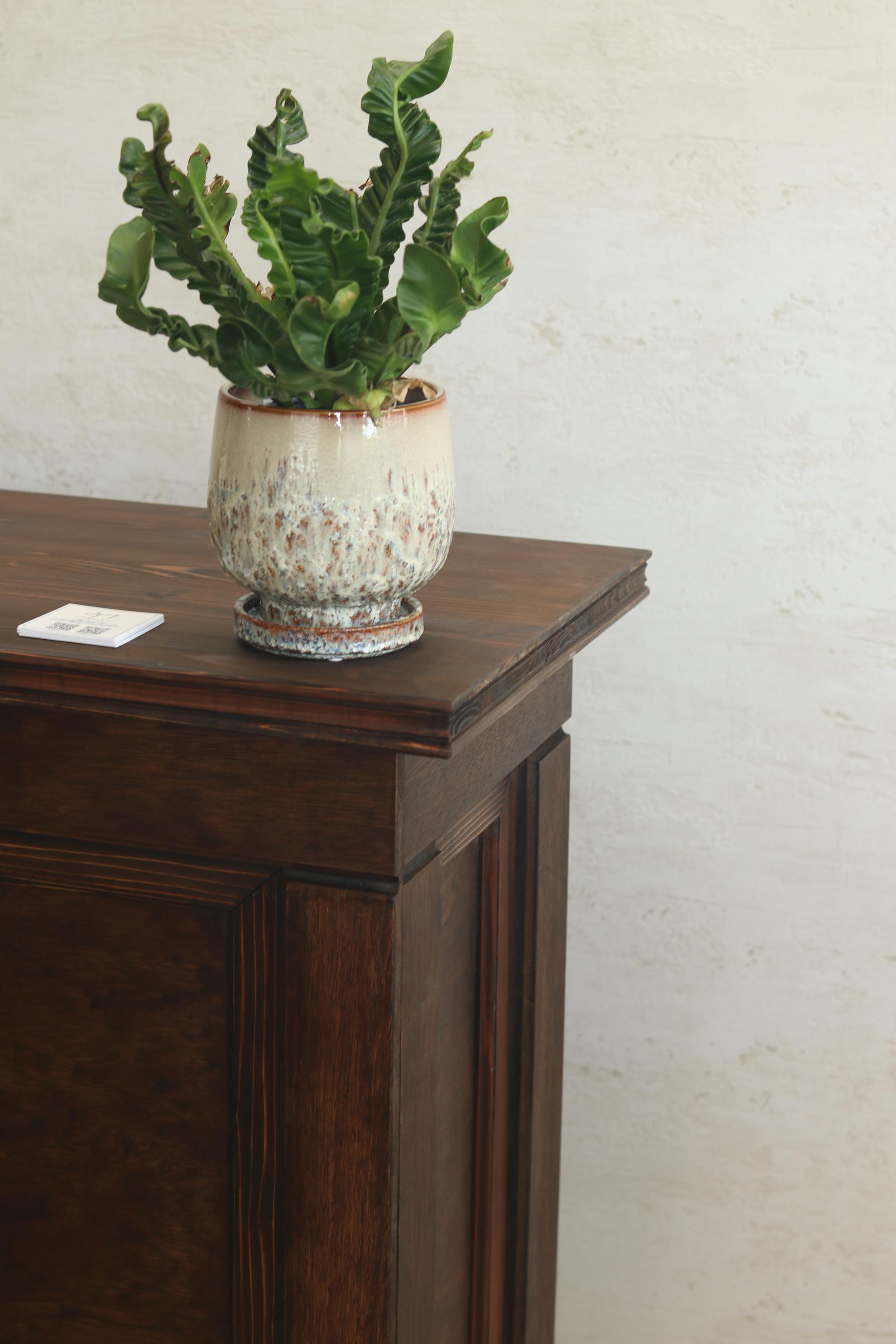 折畳みアンティークカウンター 折りたたみテーブル レジ台 キャッシャー 受付 ディスプレイ 店舗什器 マルシェ | 9枚目